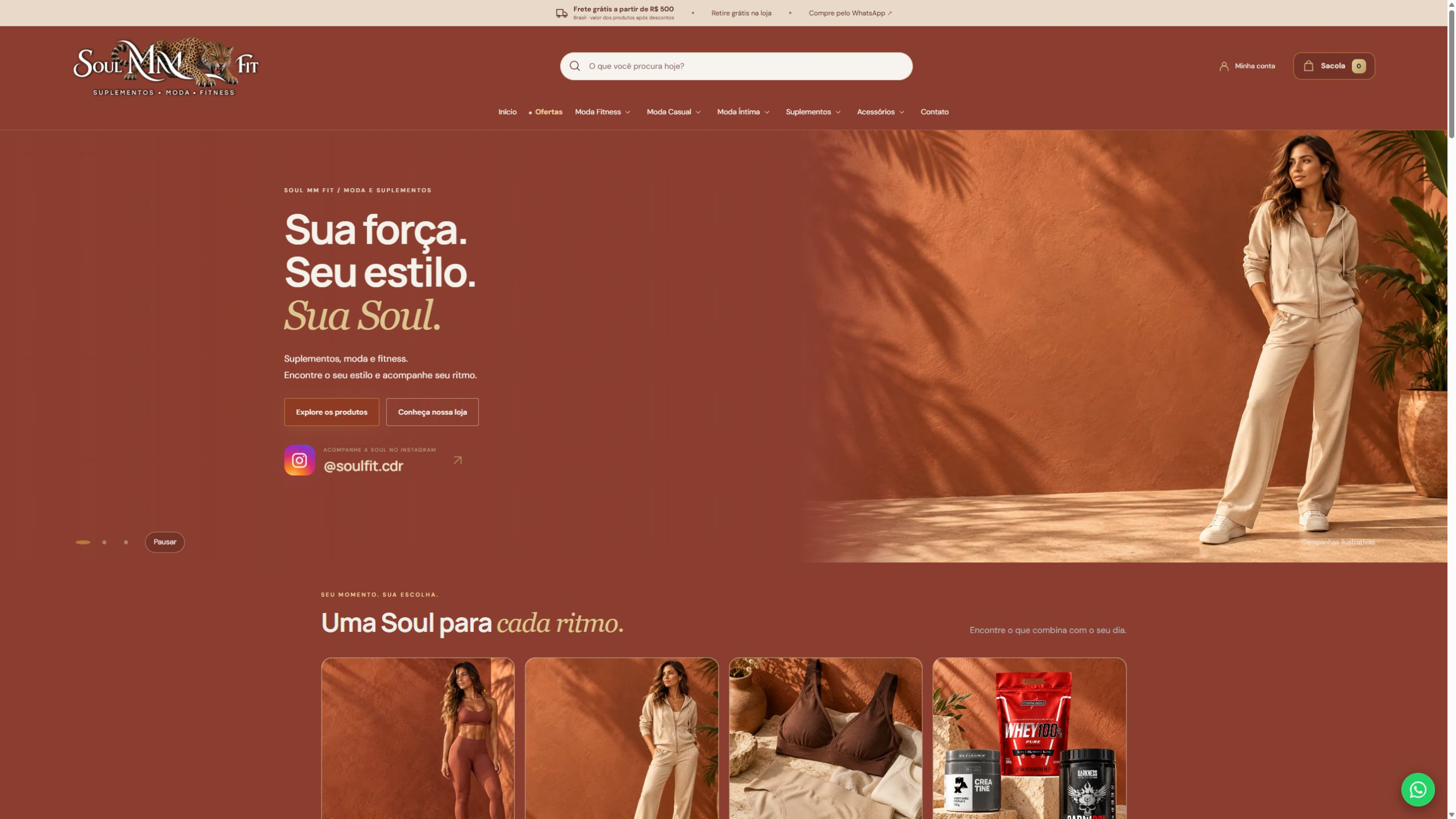 Imagem do projeto Soul MM Fit, desenvolvido por Cleiton